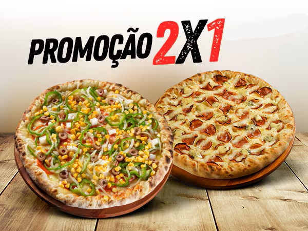 2 Pizzas Gigantes + 2 Refrigerantes 2L da Torvelli Pizzaria